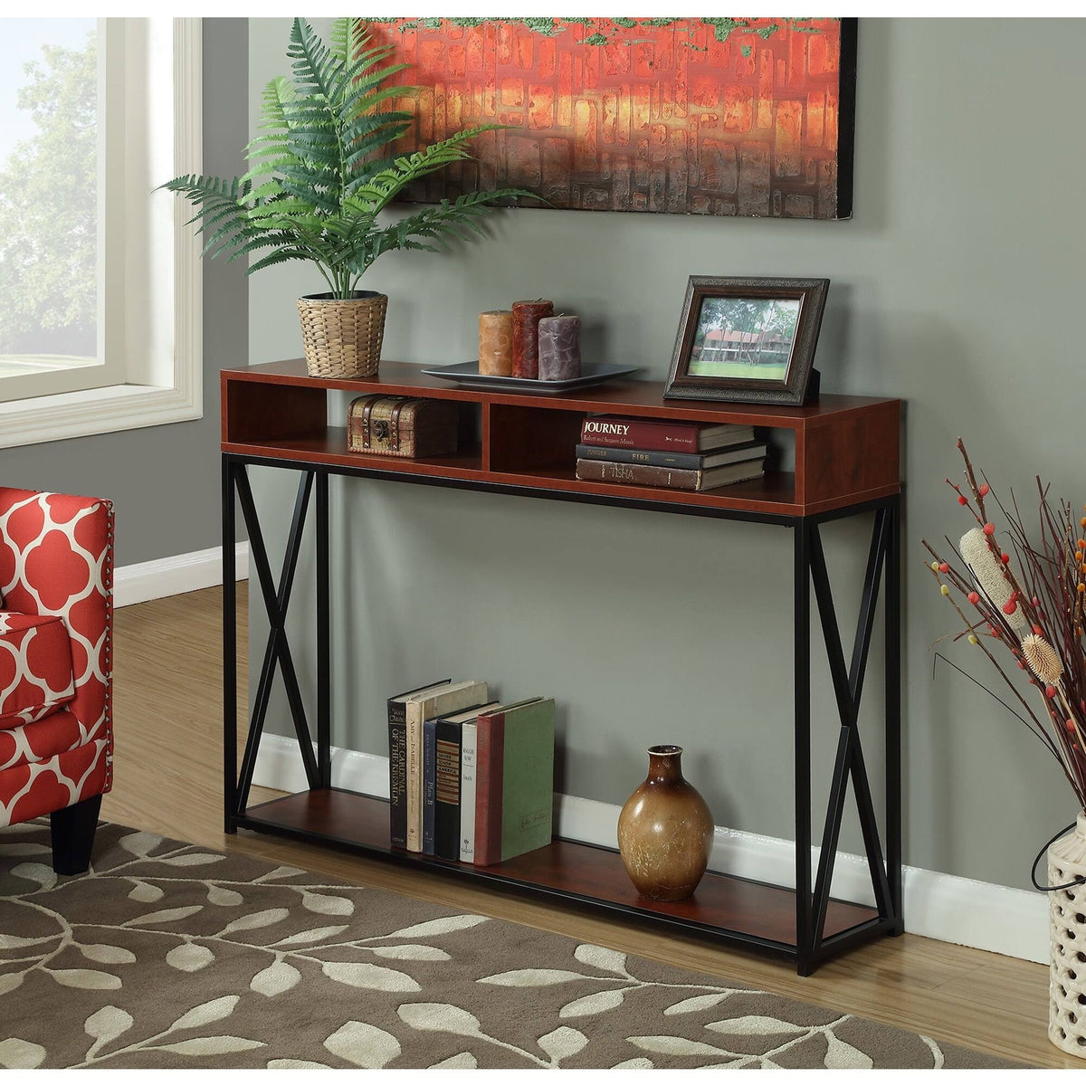 White 2-Tier Console M5410