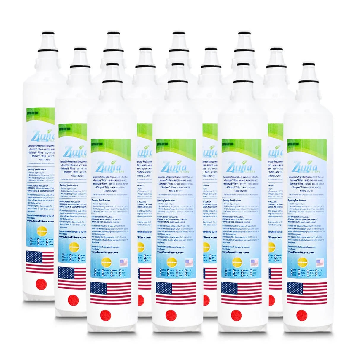 12 Pack Water Filters X599