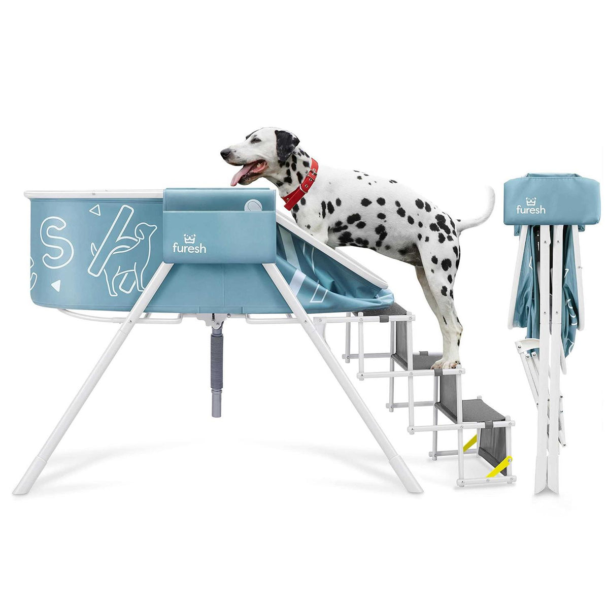 Big Dog Bath Tub with Stairs B52397