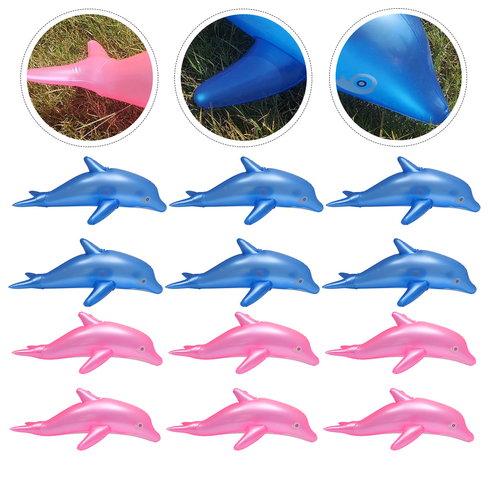 12pcs Pvc Inflatable Dolphin Toys Outdoor Toys A609