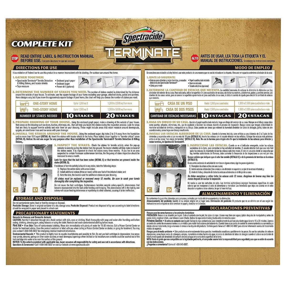 15-Count Termite Detection and Killing Stakes S88027