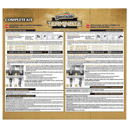 15-Count Termite Detection and Killing Stakes S88027