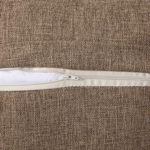 Set of 2 Cool Grey Pillow Covers 18 x 18 Inches with Coconut Buttons J849544