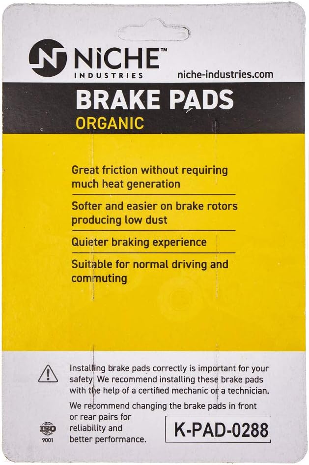 Organic Brake Pad Set Pack of 2 Z617