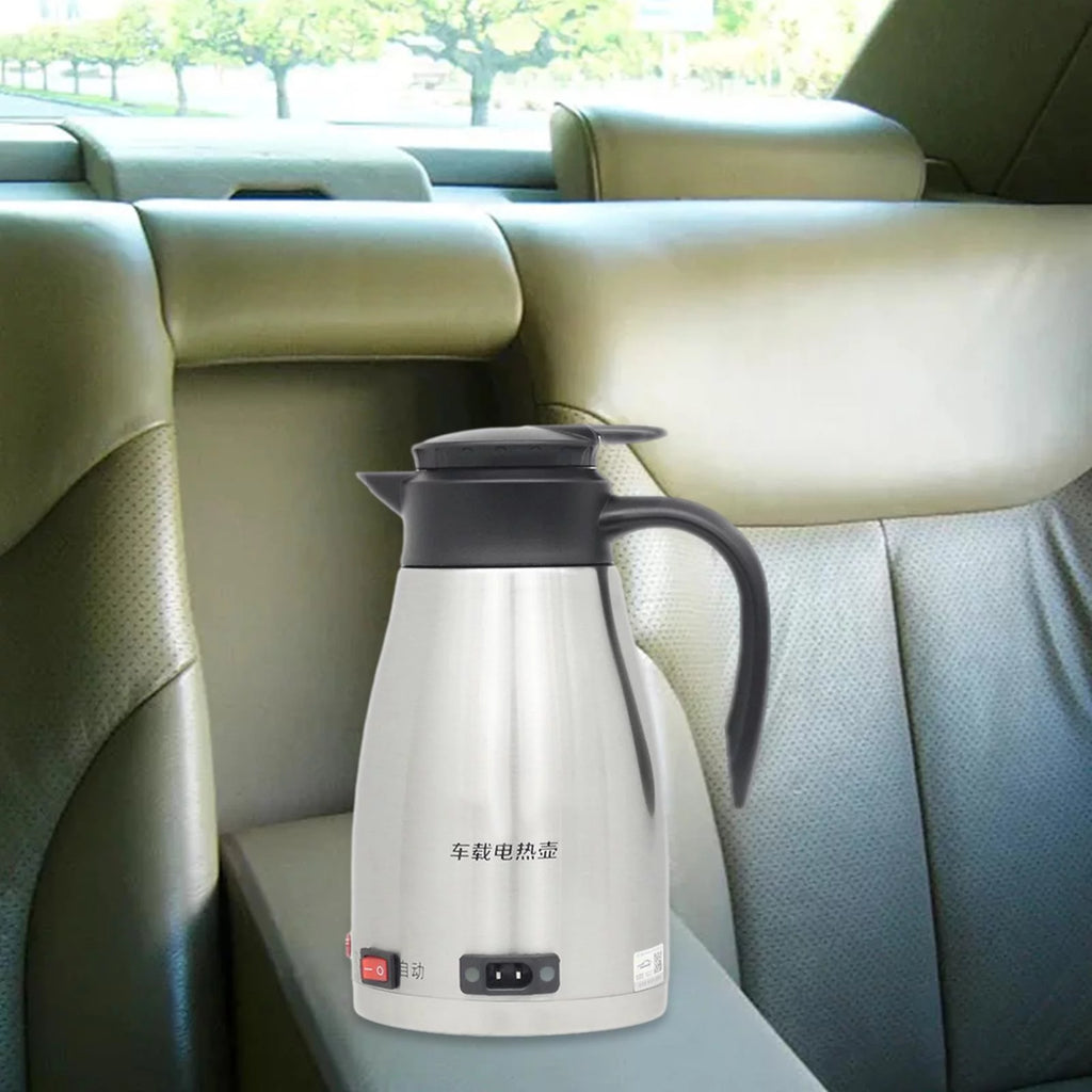 12V Stainless Steel Car Electric Kettle 1300ml H35855