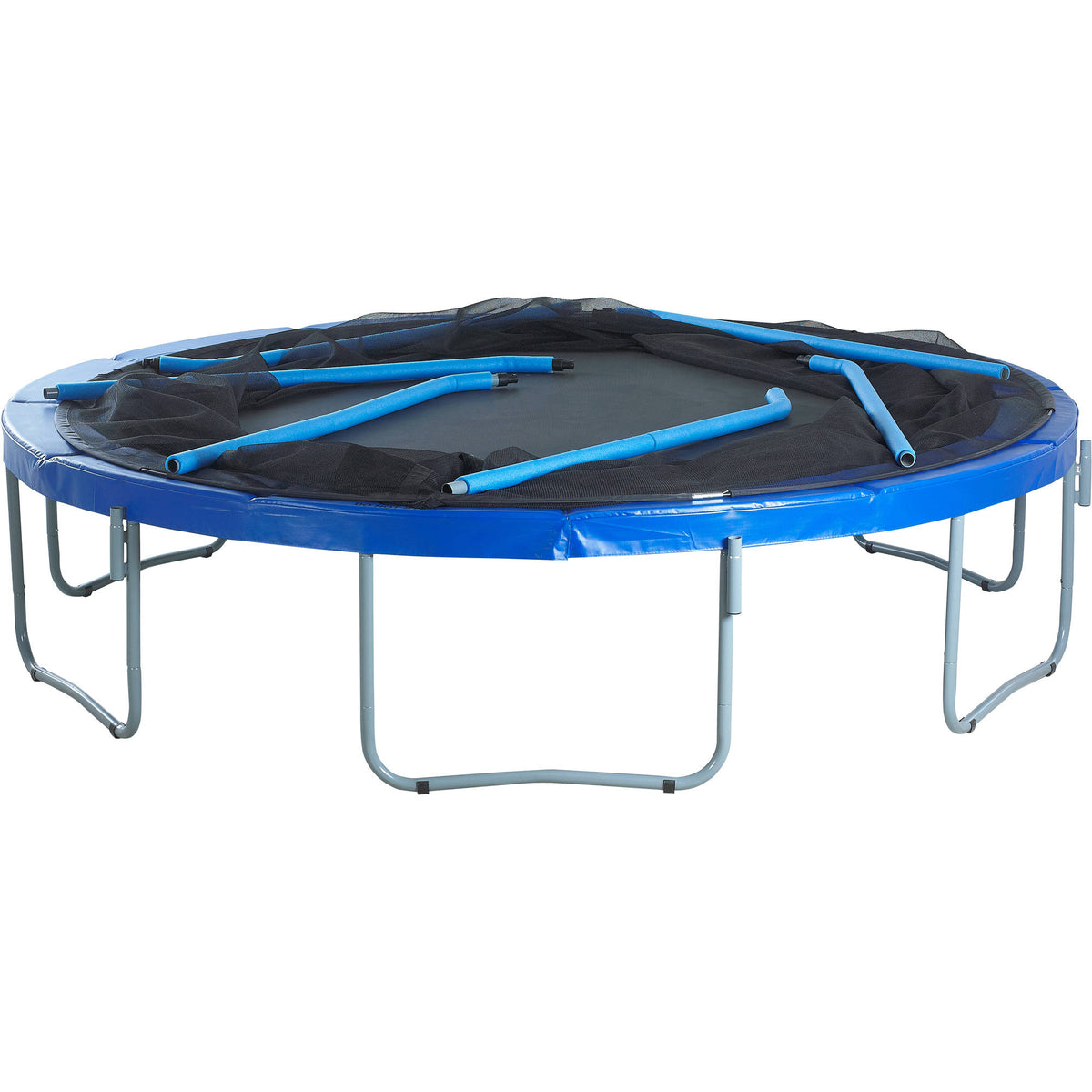 Blue 11-Foot Trampoline with Safety Enclosure O51606