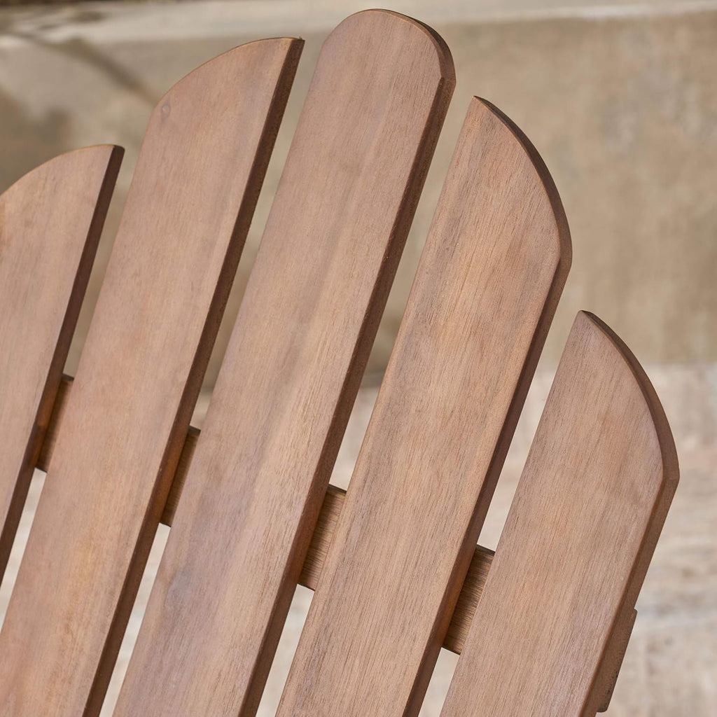 Foldable Acacia Wood Adirondack Chair Y81824