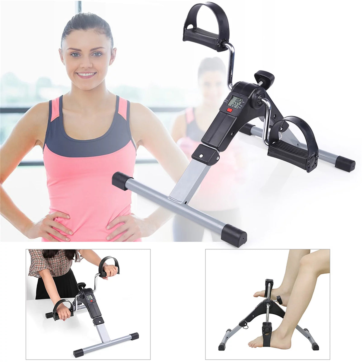 Folding Mini Exercise Bike 240 lbs G42351