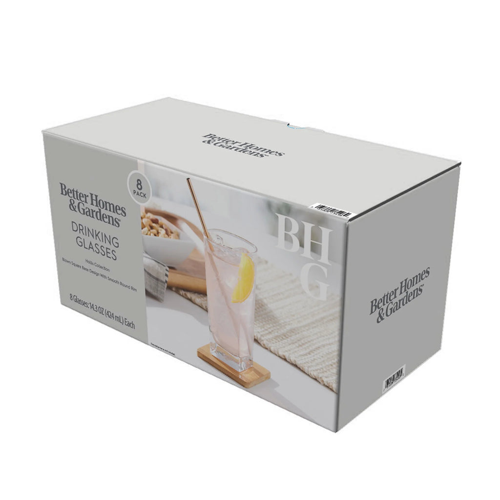 Drinking Glasses, 14.4 oz, Set of 8 T15092