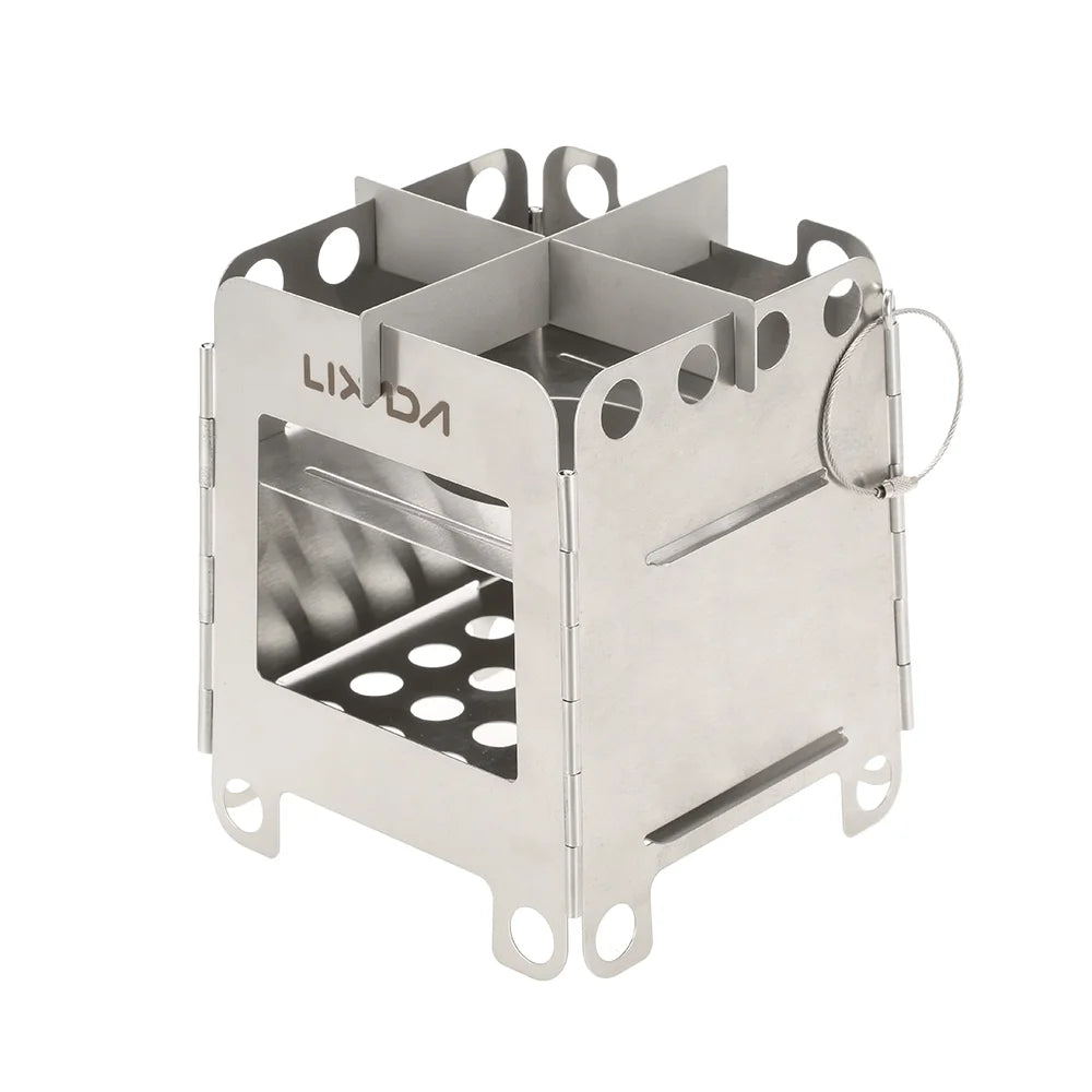 Stainless Steel Portable Folding Wood Stove I757943
