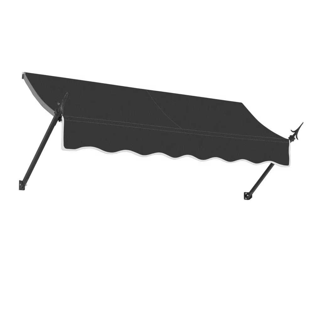Black Acrylic Fixed Awning A7688