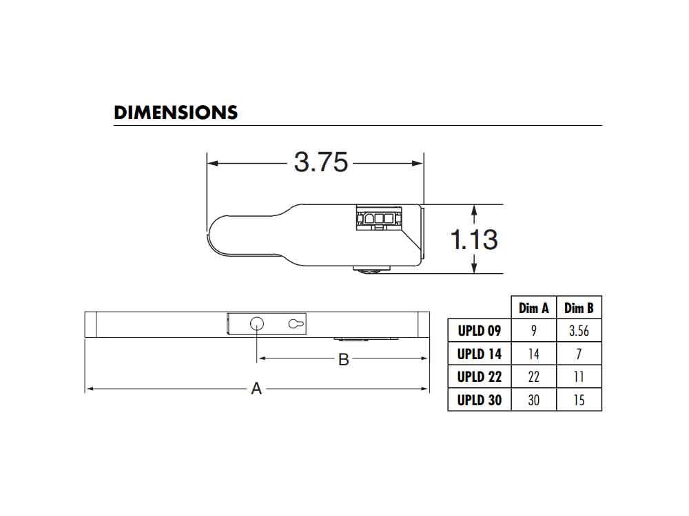 22 in. LED Under Cabinet Light Bar L763