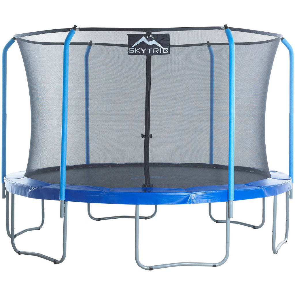 Blue 11-Foot Trampoline with Safety Enclosure O51606