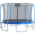 Blue 11-Foot Trampoline with Safety Enclosure O51606