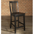 24" Wood Counter Stool Set of 2 K819