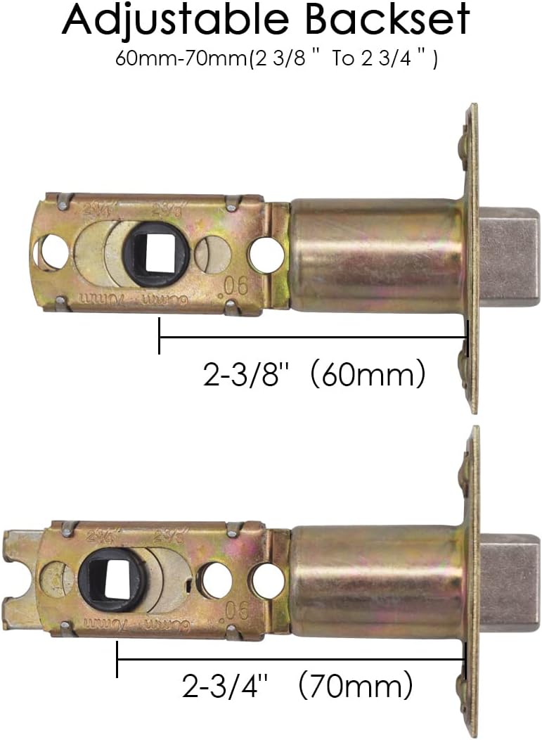 Satin Nickel Entry Handleset with Deadbolt and Lever Handle, Pack of 2 B22156