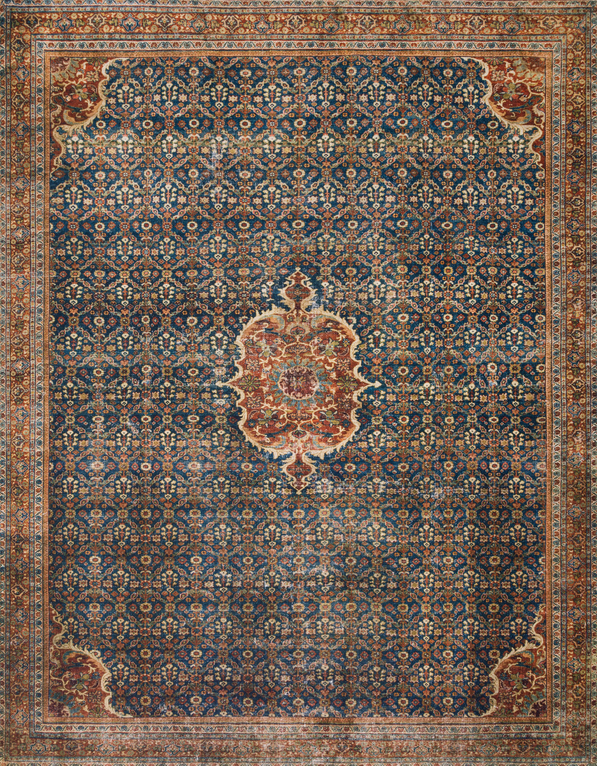 Cobalt Blue Spice Rug D320
