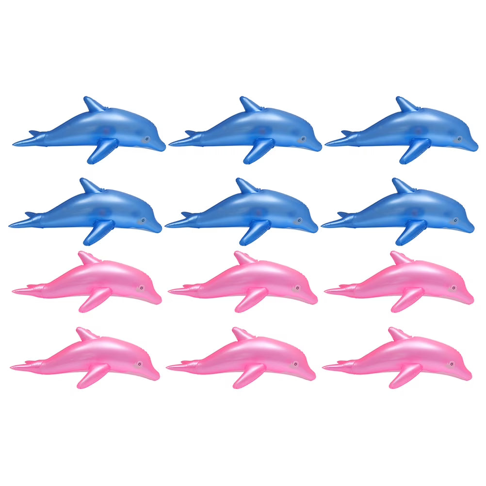 12pcs Pvc Inflatable Dolphin Toys Outdoor Toys A609