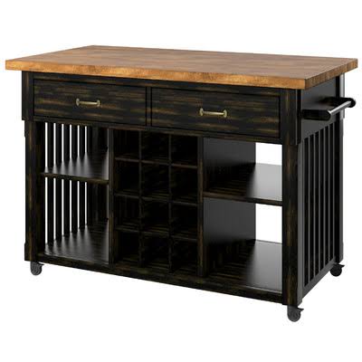 Kitchen Cart with Wood Top J71864