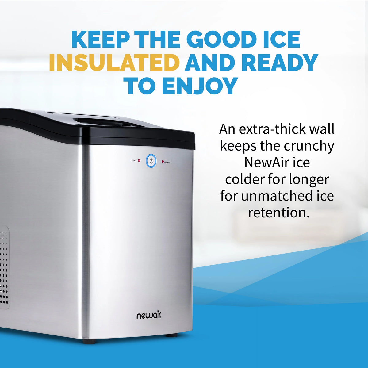 40 lb. Countertop Nugget Ice Maker in Stainless Steel W5670