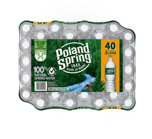 100% Natural Spring Water 16.9oz 40pk D682