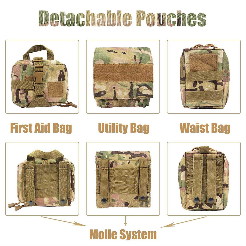 Tactical Dog Harness with Pouches K63704