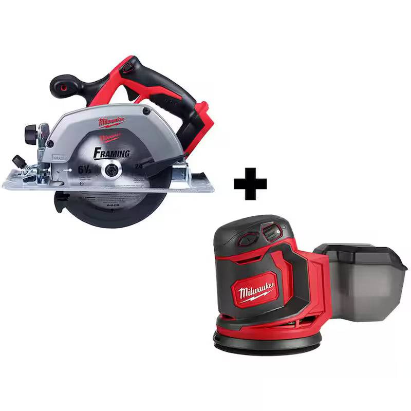 18V Cordless Circular Saw with Random Orbit Sander O7674
