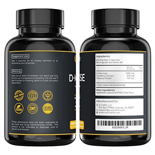 D Mannose 1000mg Capsules X710309