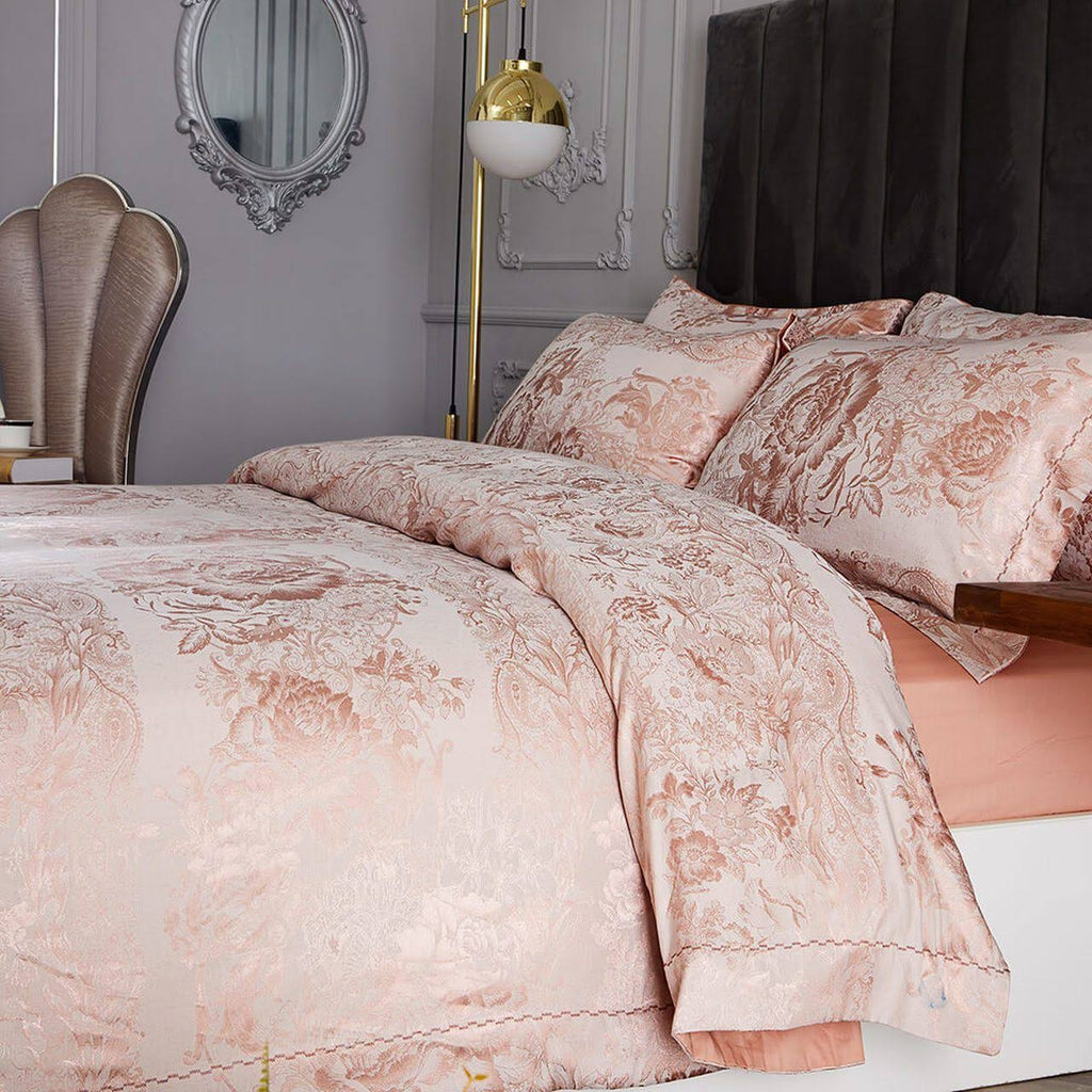 Queen Size 6 Piece Jacquard Bedding Duvet Cover Set H212
