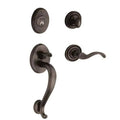 Distressed Oil-Rubbed Bronze Handleset with Classic Knob V759278