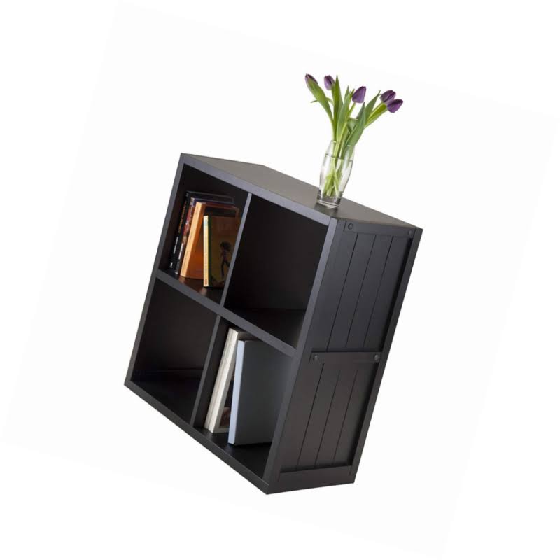 2 x 2 Cube Shelf with Wainscoting Panel V7145