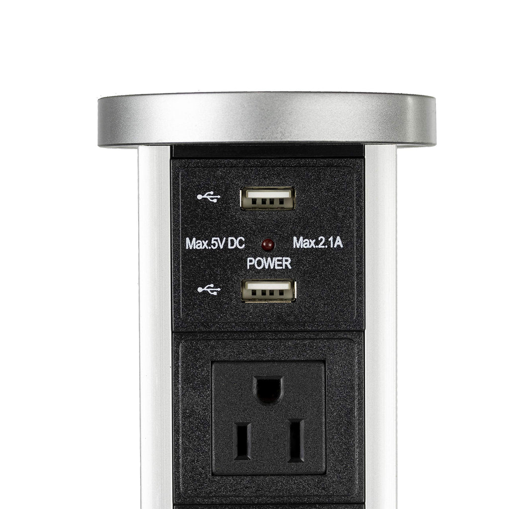 110V Automatic Pop Up Outlet Retractable Countertop Power Socket B401