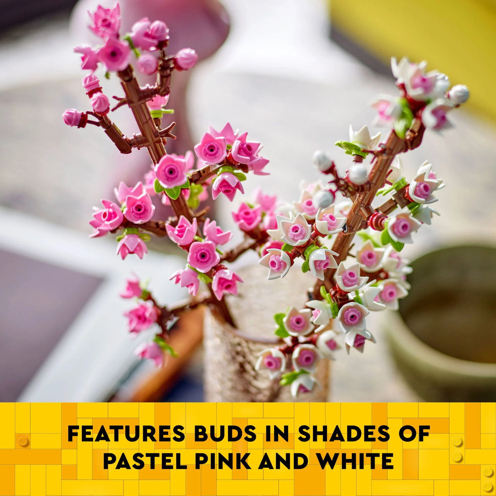White and Pink Cherry Blossom Building Set O279705