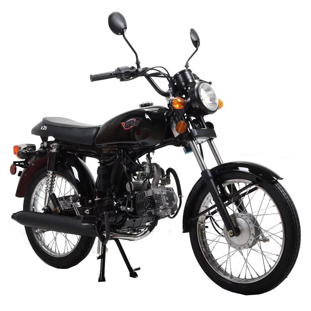 125cc Cafe Cruiser Racer Gas Motorcycle Bike O758628