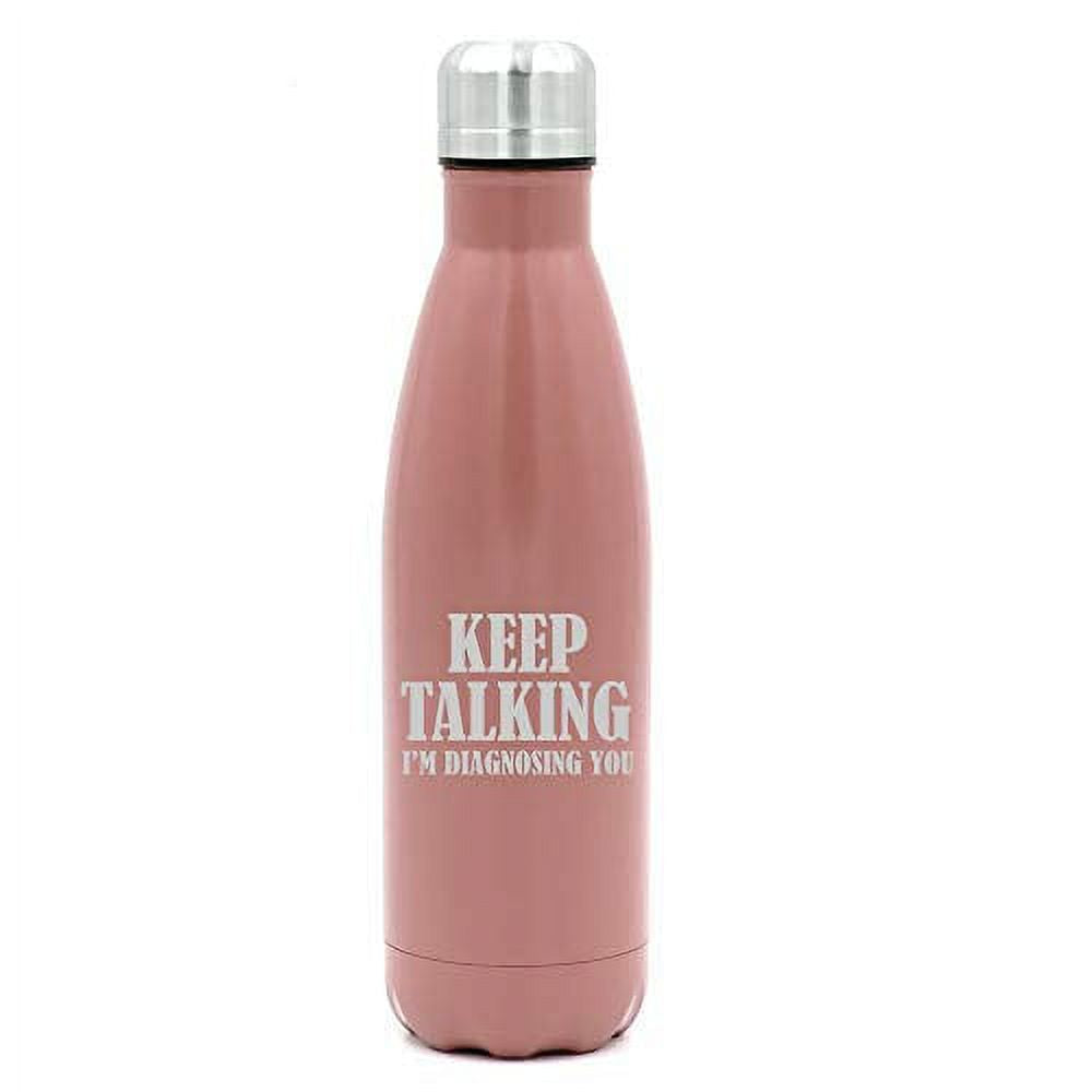 17 oz. Double Wall Vacuum Insulated Stainless Steel Water Bottle Travel Mug Cup D8721
