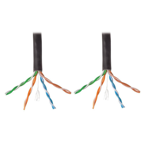 1000ft Cat6 Gigabit Bulk Cable Solid Core CMR PVC Yellow X404837
