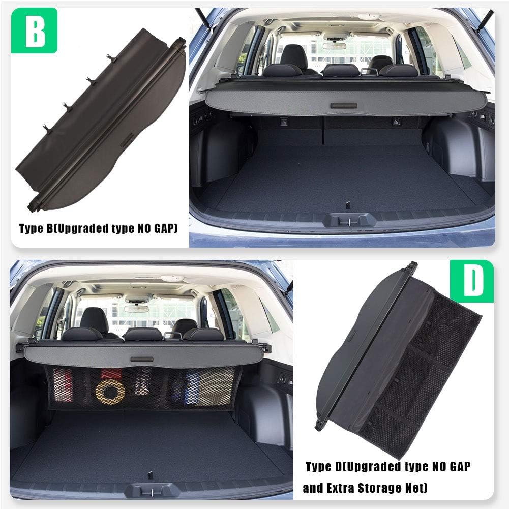 Cargo Cover with Extra Storage Net for Subaru Forester 2019 2020 2021 2022 U558521