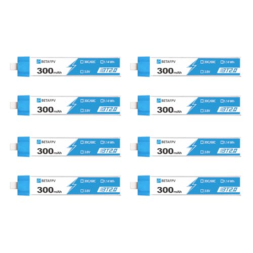 300mAh 1S Battery 3.8V 30C/60C Lipo with 1.0mm Banana Connector L1679