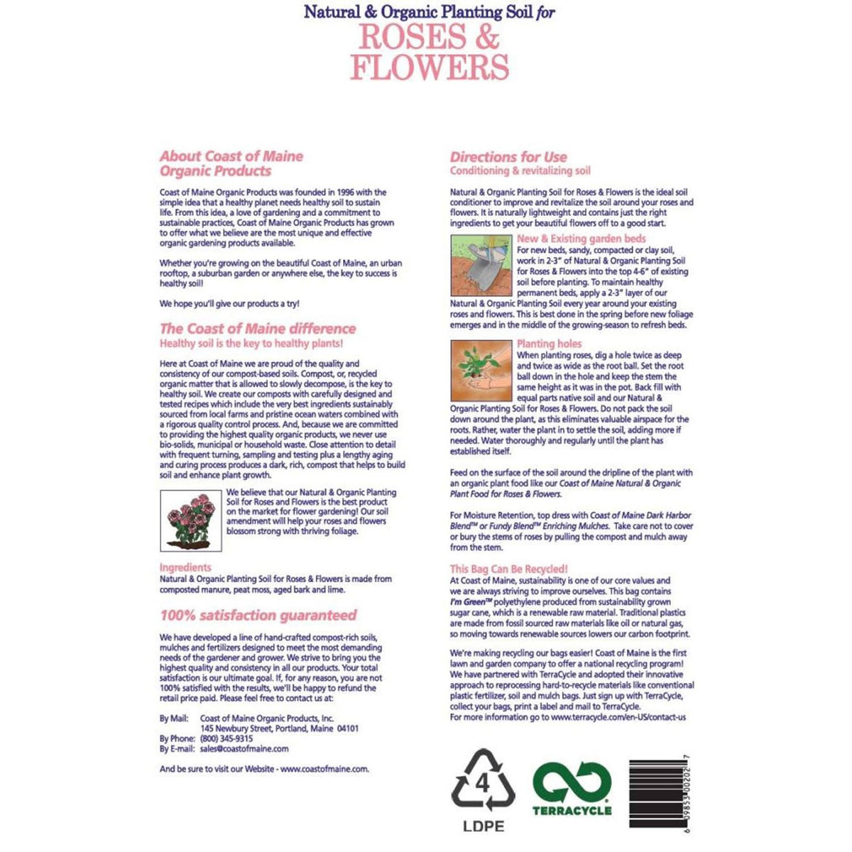 20 Quart Bag (4 Pack) Organic Potting Soil V23888