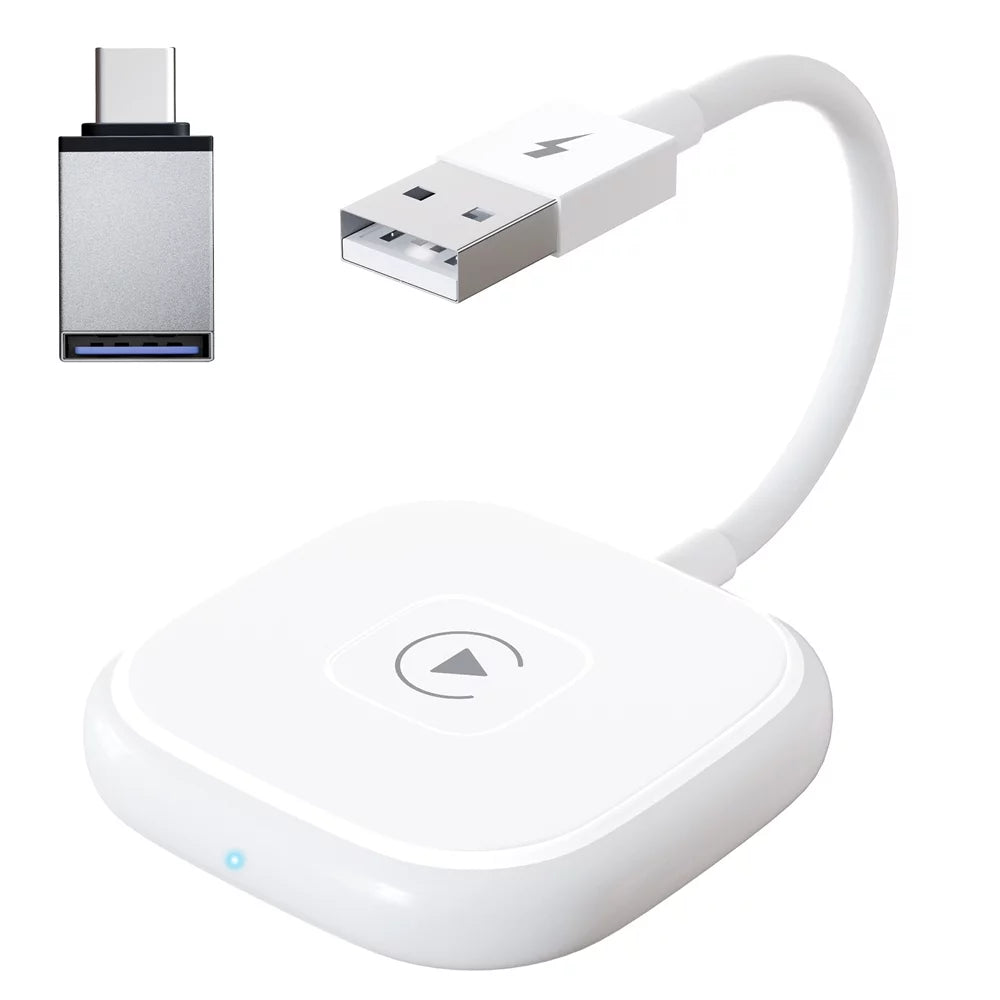 Car Adapter for Apple Cell Phone Carplay Wired to Wireless Smart Box C269