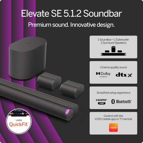 5.1.2 Soundbar with Wireless Subwoofer and Bluetooth E599