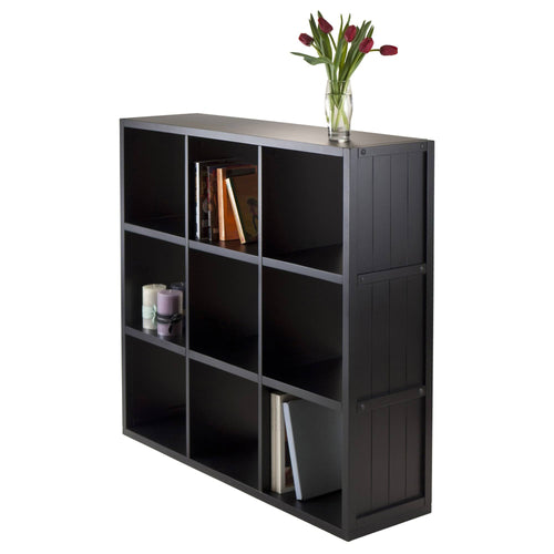 2 x 2 Cube Shelf with Wainscoting Panel V7145