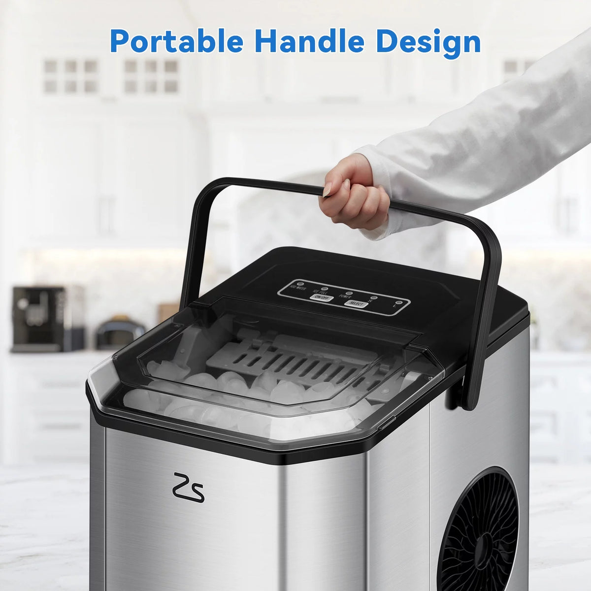 Countertop Nugget Ice Maker with Self-cleaning K1911