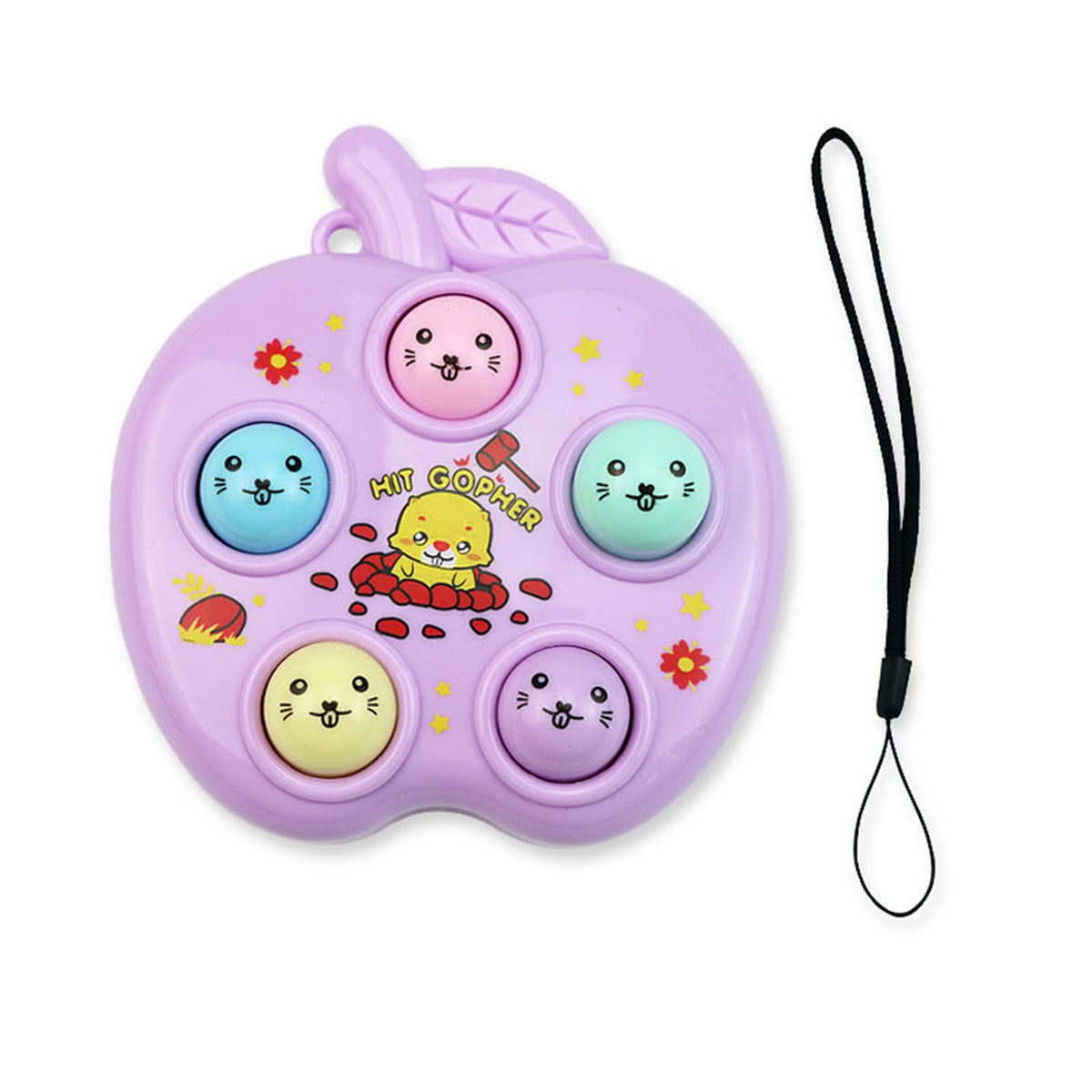 Mini Portable Whack-a-mole Game Console Keychain H690654