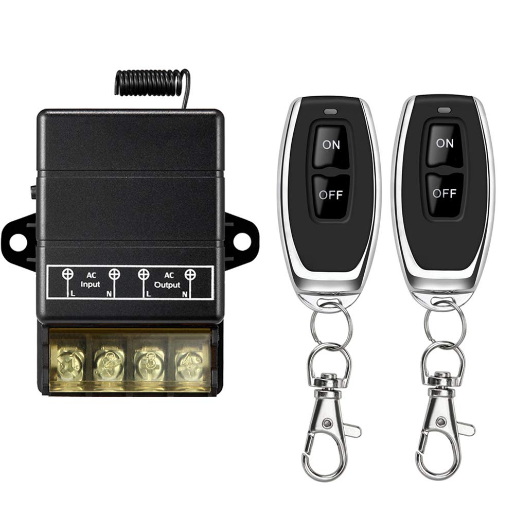 Wireless Remote Switch, AC 110V/120V/240V/40A Relay, RF Switch I19470