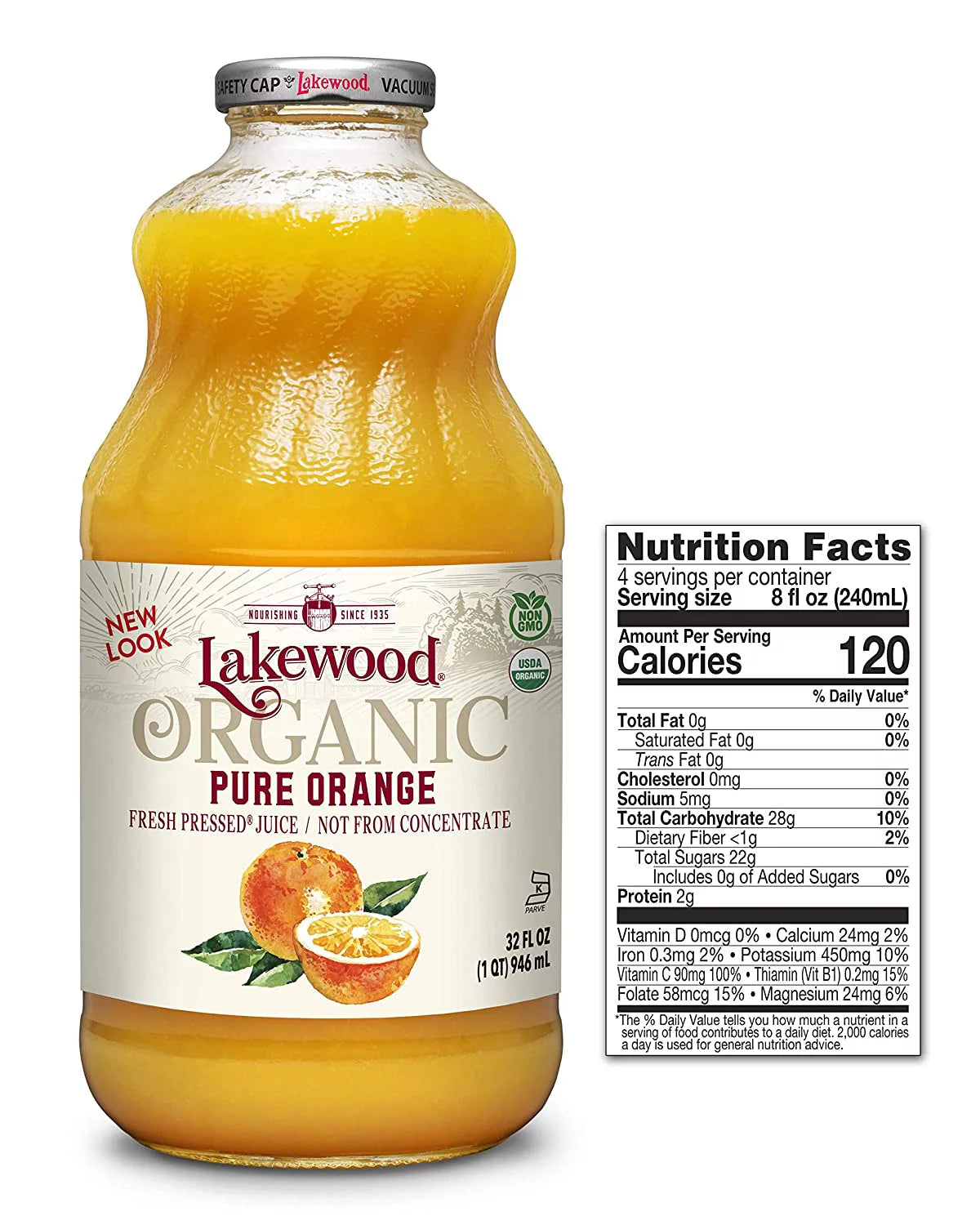 Organic Orange Juice 32 fl oz Pack of 2 O5886