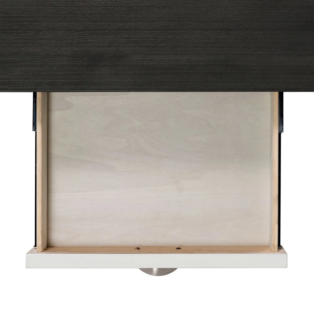 White Dining Table with Storage E6560