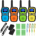 Rechargeable 4 Pack 2 Way Radio with 2 USB Chargers 12000mAh Battery X9254