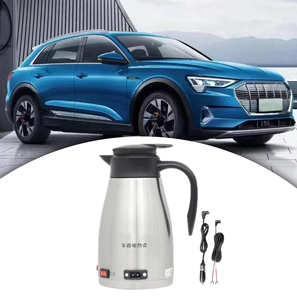 12V Stainless Steel Car Electric Kettle 1300ml H35855
