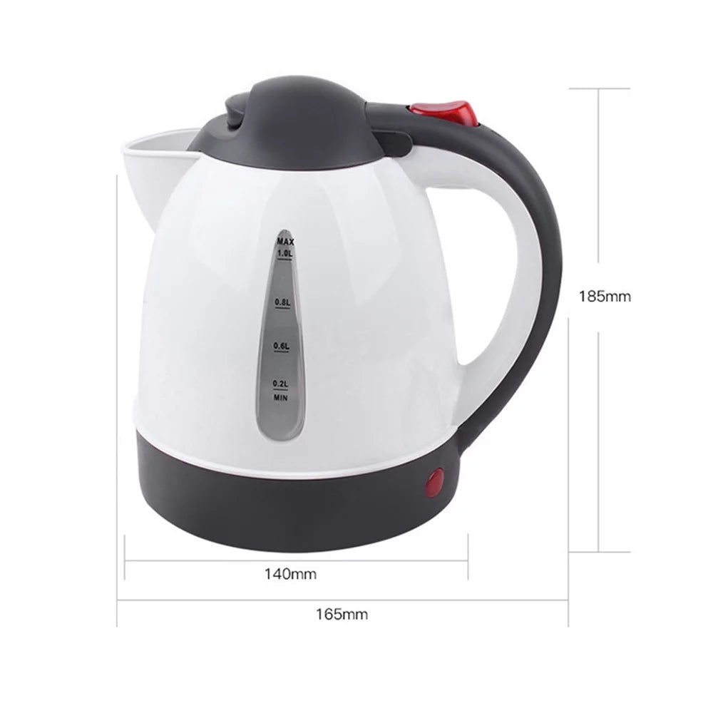 1000mL 24V 250W Portable Electric Kettle White R981
